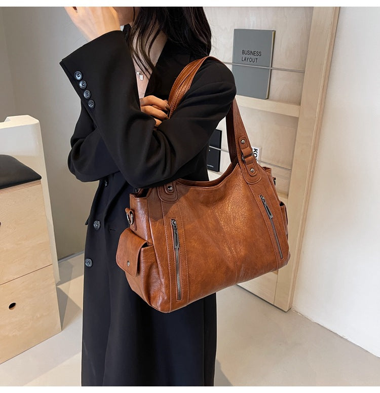 Katey | Leather Tote Bag