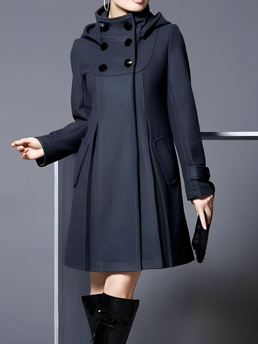 Jayni | Coat with side pockets