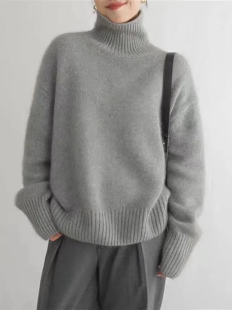 Nevada | Comfortable, knitted, soft turtleneck jumper